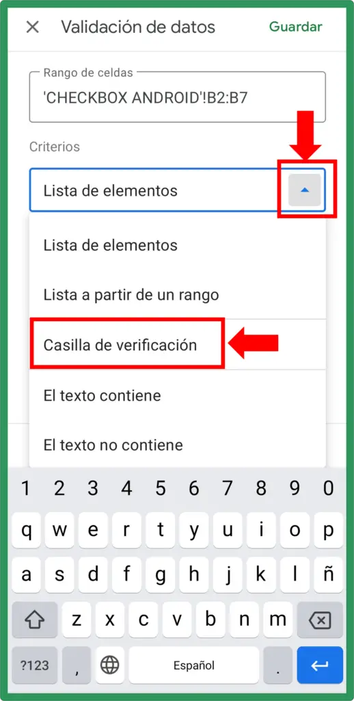 Cómo insertar una casilla de verificación (Checkbox) en Android