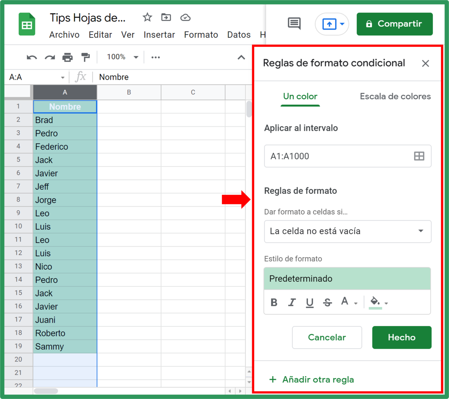 Cómo Encontrar Y Resaltar Duplicados En Google Sheets. - Tips Hojas De ...