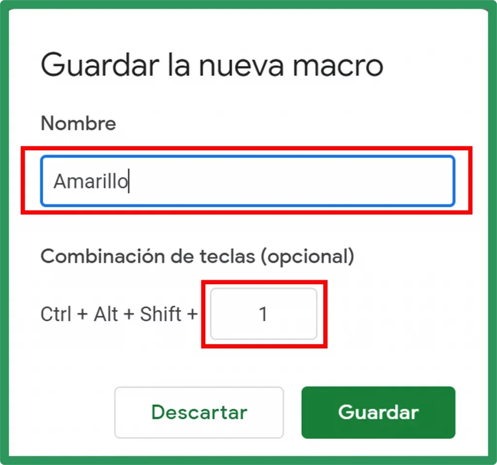 Cómo grabar macros en Google Sheets