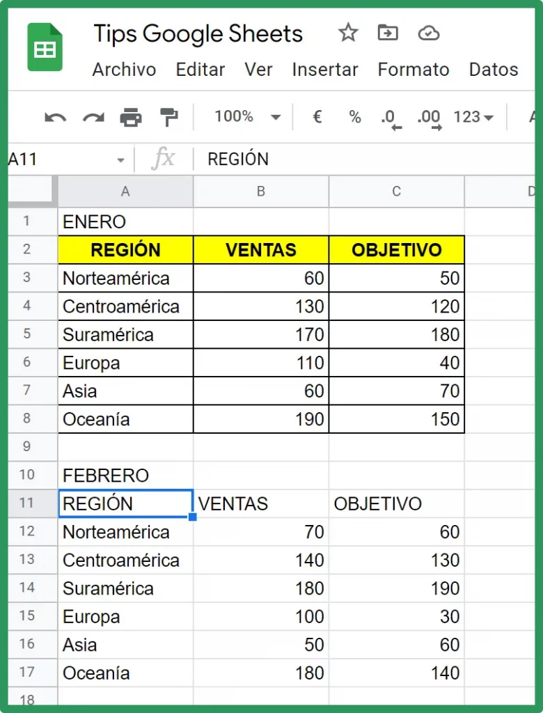 Cómo grabar macros en Google Sheets