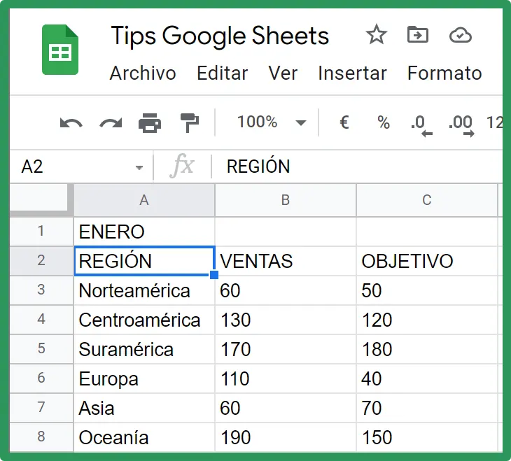 Cómo grabar macros en Google Sheets