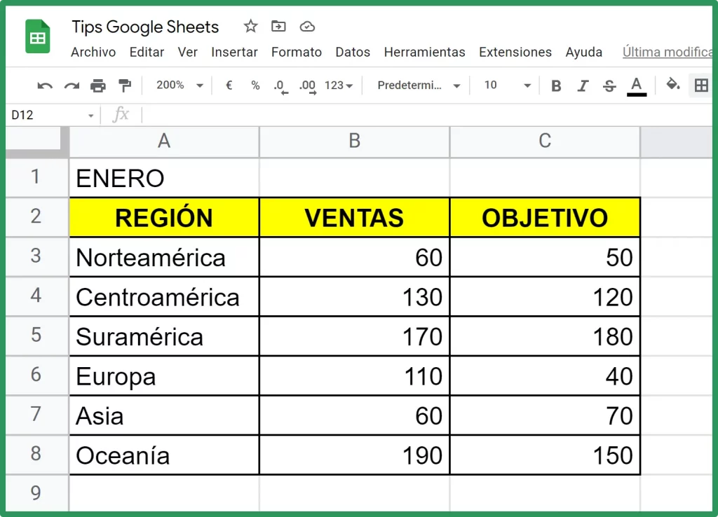 Cómo grabar macros en Google Sheets